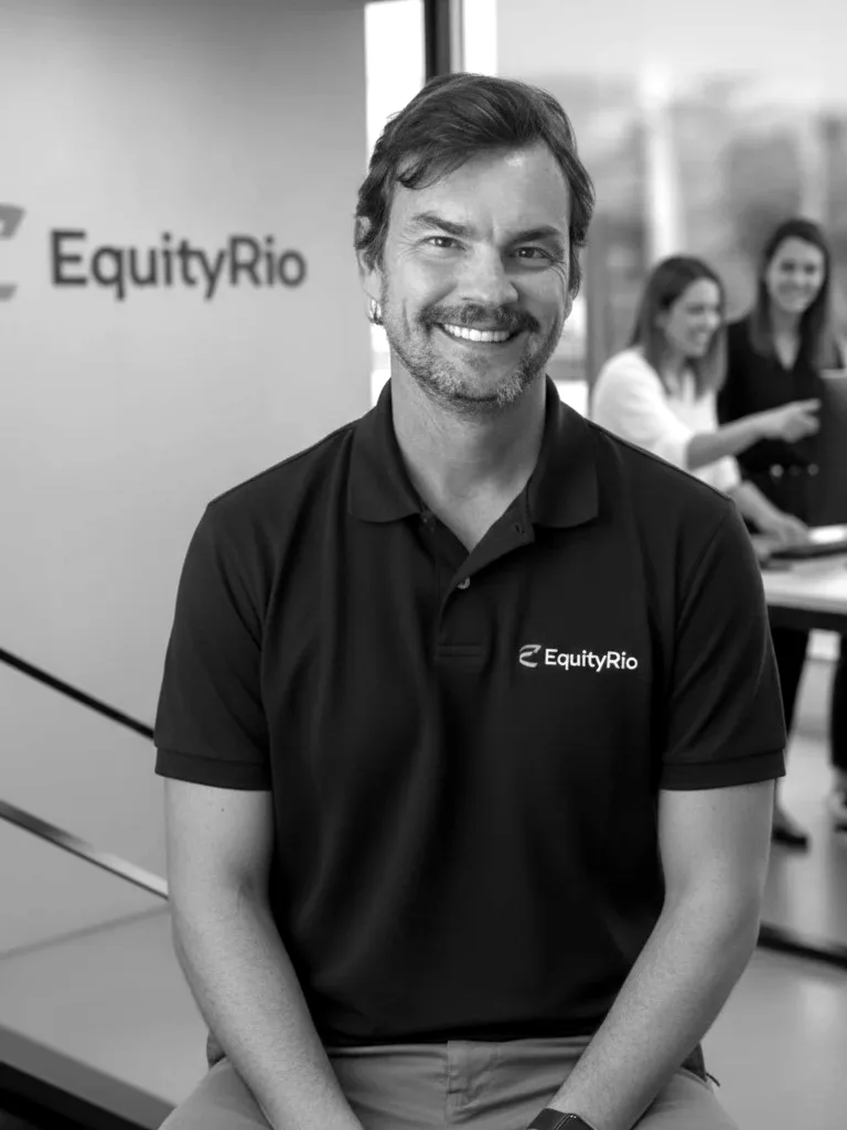 Bruno Pauletti, sócio da Equity Rio Investimentos, no escritório da Equity Rio