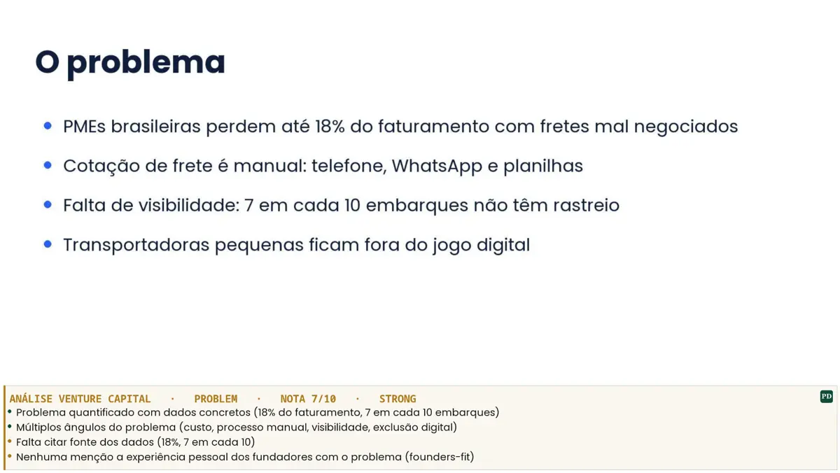 Slide do deck Zentro com anotações de comitê sobrepostas